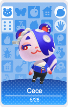 Load image into Gallery viewer, Cece - Villager NFC Card for Animal Crossing New Horizons Amiibo