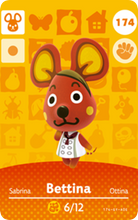 Load image into Gallery viewer, Bettina - Villager NFC Card for Animal Crossing New Horizons Amiibo