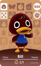 Load image into Gallery viewer, Bill - Villager NFC Card for Animal Crossing New Horizons Amiibo