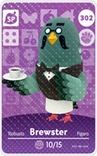 Load image into Gallery viewer, Brewster - Villager NFC Card for Animal Crossing New Horizons Amiibo