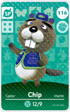 Load image into Gallery viewer, Chip - Villager NFC Card for Animal Crossing New Horizons Amiibo