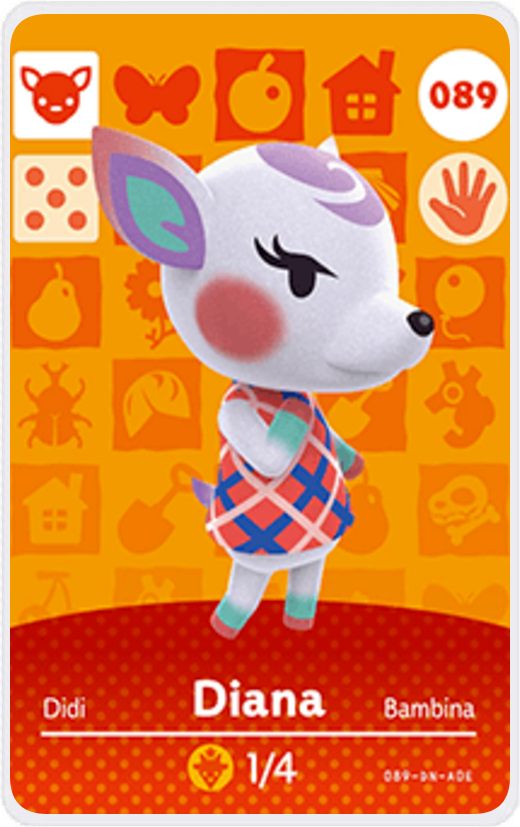 Diana - Villager NFC Card for Animal Crossing New Horizons Amiibo