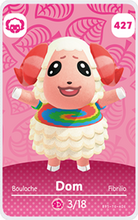 Load image into Gallery viewer, Dom - Villager NFC Card for Animal Crossing New Horizons Amiibo