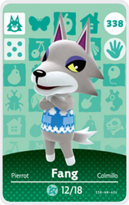 Fang - Villager NFC Card for Animal Crossing New Horizons Amiibo