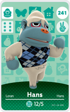 Load image into Gallery viewer, Hans - Villager NFC Card for Animal Crossing New Horizons Amiibo