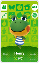 Load image into Gallery viewer, Henry - Villager NFC Card for Animal Crossing New Horizons Amiibo