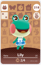 Load image into Gallery viewer, Lily - Villager NFC Card for Animal Crossing New Horizons Amiibo
