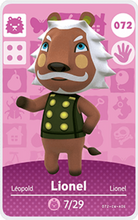 Load image into Gallery viewer, Lionel - Villager NFC Card for Animal Crossing New Horizons Amiibo