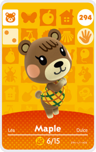 Maple - Villager NFC Card for Animal Crossing New Horizons Amiibo