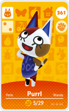 Load image into Gallery viewer, Purrl - Villager NFC Card for Animal Crossing New Horizons Amiibo