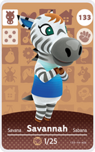 Load image into Gallery viewer, Savannah - Villager NFC Card for Animal Crossing New Horizons Amiibo