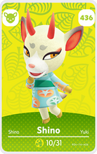 Load image into Gallery viewer, Shino - Villager NFC Card for Animal Crossing New Horizons Amiibo
