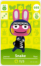 Load image into Gallery viewer, Snake - Villager NFC Card for Animal Crossing New Horizons Amiibo