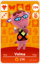 Load image into Gallery viewer, Velma - Villager NFC Card for Animal Crossing New Horizons Amiibo