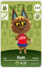 Load image into Gallery viewer, Katt - Villager NFC Card for Animal Crossing New Horizons Amiibo