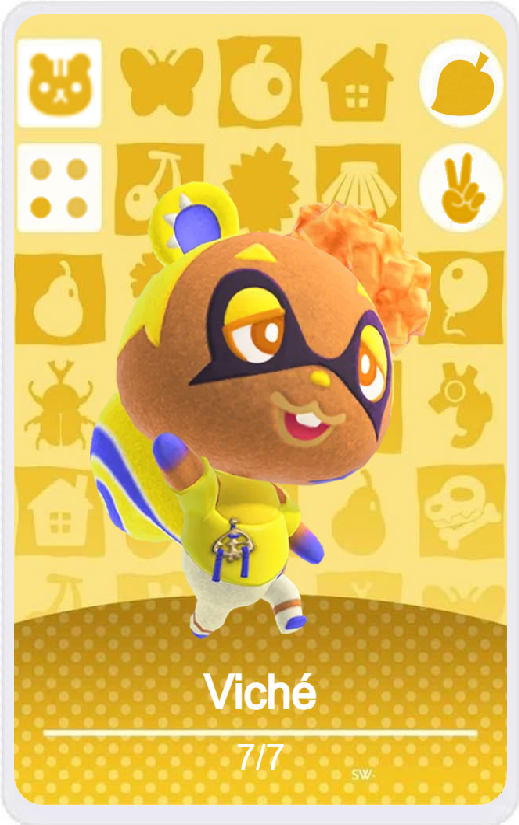 Viché - Villager NFC Card for Animal Crossing New Horizons Amiibo Viché - Villager NFC Card for Animal Crossing New Horizons Amiibo