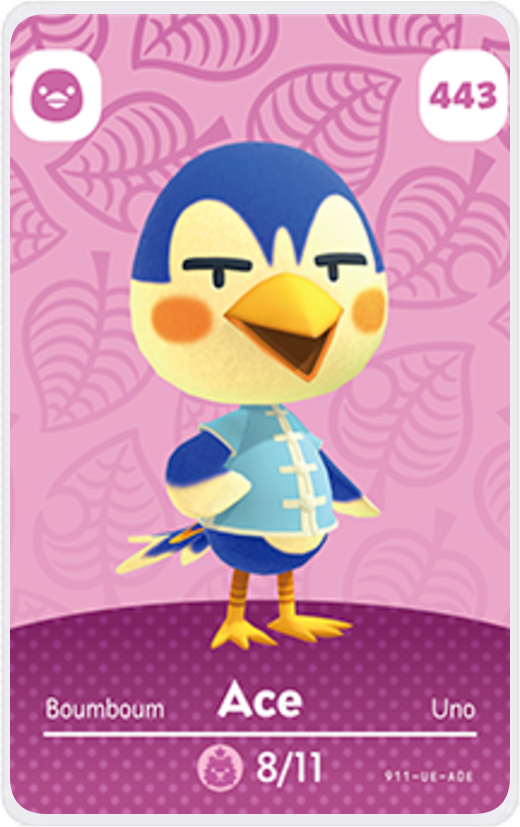 Ace - Villager NFC Card for Animal Crossing New Amiibo – NFC Store