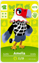 Load image into Gallery viewer, Amelia - Villager NFC Card for Animal Crossing New Horizons Amiibo
