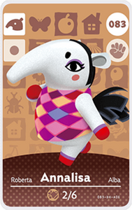 Annalisa - Villager NFC Card for Animal Crossing New Horizons Amiibo