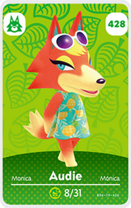 Audie - Villager NFC Card for Animal Crossing New Horizons Amiibo