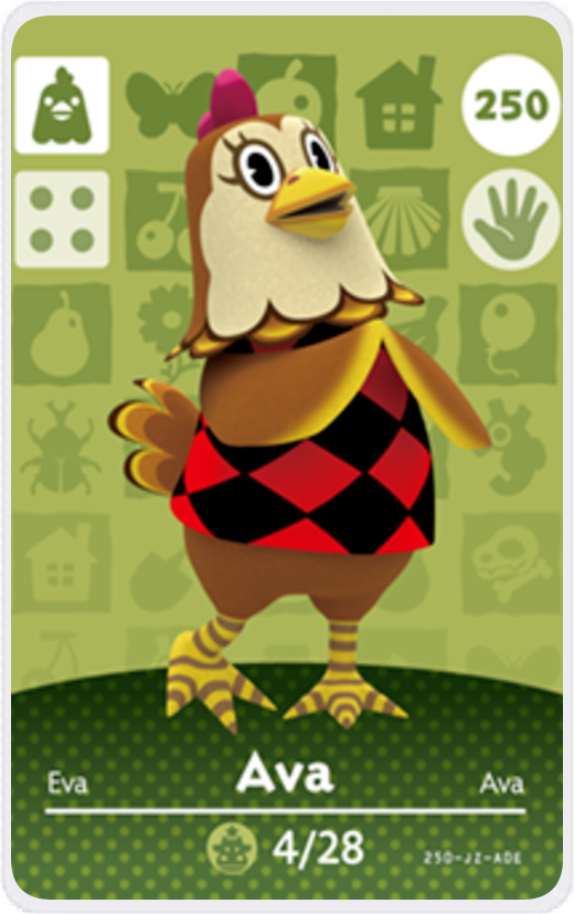 Ava - Villager NFC Card for Animal Crossing New Horizons Amiibo