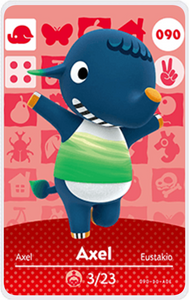 Axel - Villager NFC Card for Animal Crossing New Horizons Amiibo