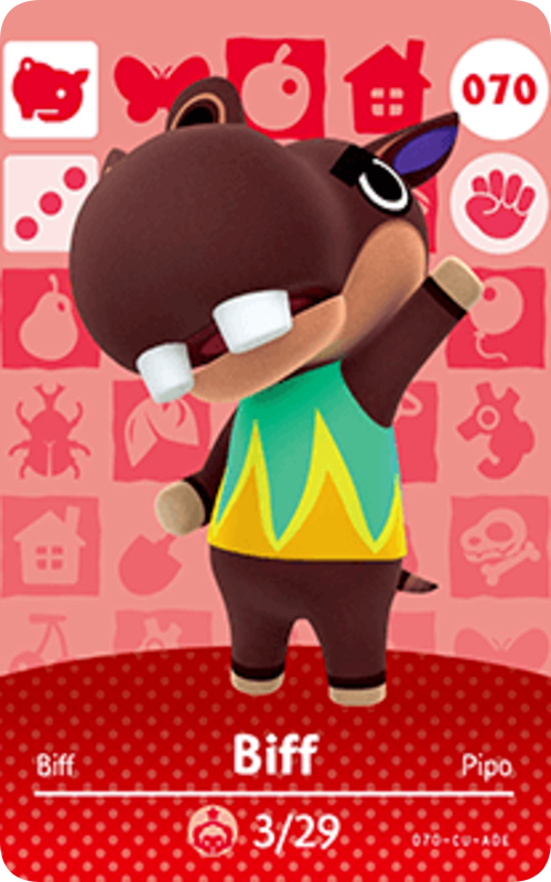 Biff - Villager NFC Card for Animal Crossing New Horizons Amiibo
