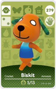 Biskit - Villager NFC Card for Animal Crossing New Horizons Amiibo