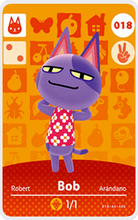 Load image into Gallery viewer, Bob - Villager NFC Card for Animal Crossing New Horizons Amiibo
