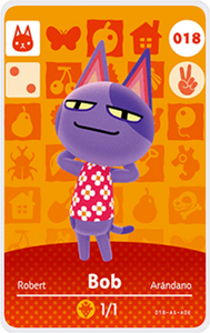 Bob - Villager NFC Card for Animal Crossing New Horizons Amiibo