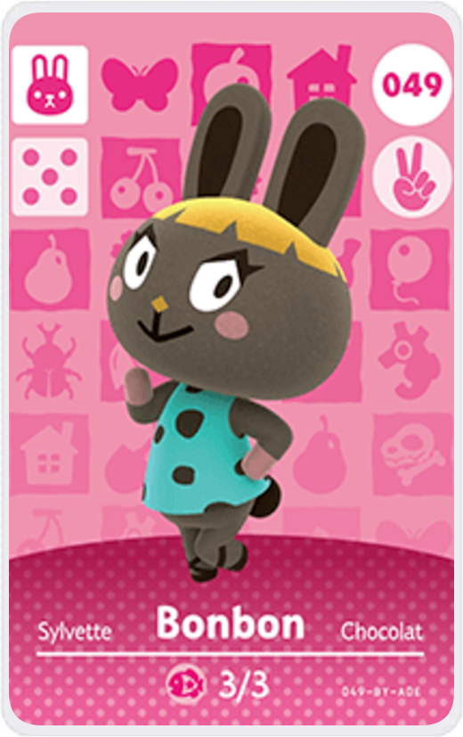 Bonbon - Villager NFC Card for Animal Crossing New Horizons Amiibo