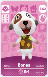 Bones - Villager NFC Card for Animal Crossing New Horizons Amiibo