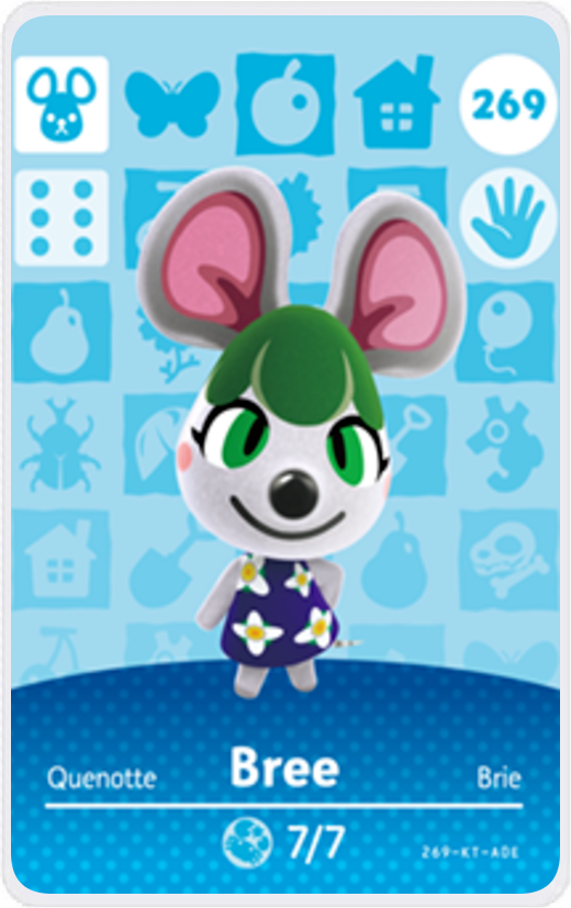 Bree - Villager NFC Card for Animal Crossing New Horizons Amiibo