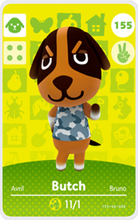 Load image into Gallery viewer, Butch - Villager NFC Card for Animal Crossing New Horizons Amiibo
