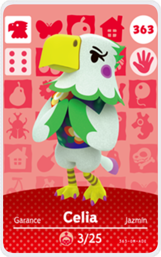 Celia - Villager NFC Card for Animal Crossing New Horizons Amiibo