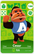 Load image into Gallery viewer, Cesar - Villager NFC Card for Animal Crossing New Horizons Amiibo

