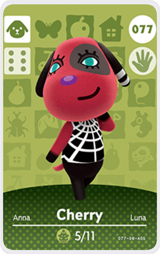 Cherry Villager NFC Card for Animal Crossing New Horizons Amiibo
