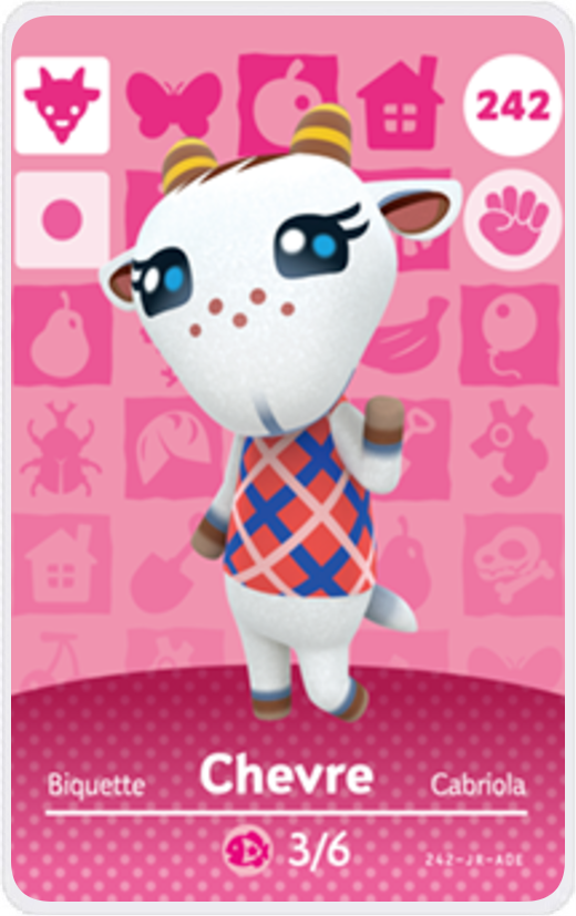 Chevre - Villager NFC Card for Animal Crossing New Horizons Amiibo