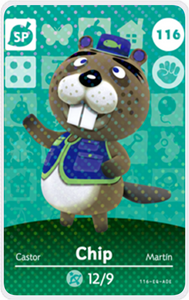 Chip - Villager NFC Card for Animal Crossing New Horizons Amiibo