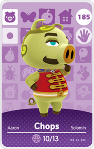 Chops - Villager NFC Card for Animal Crossing New Horizons Amiibo