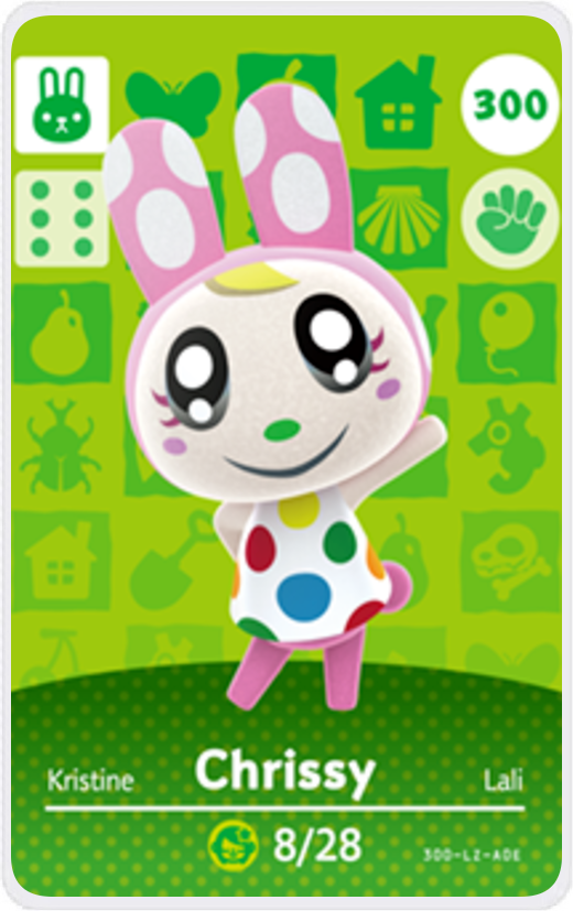Chrissy - Villager NFC Card for Animal Crossing New Horizons Amiibo