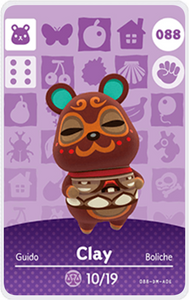 Clay - Villager NFC Card for Animal Crossing New Horizons Amiibo