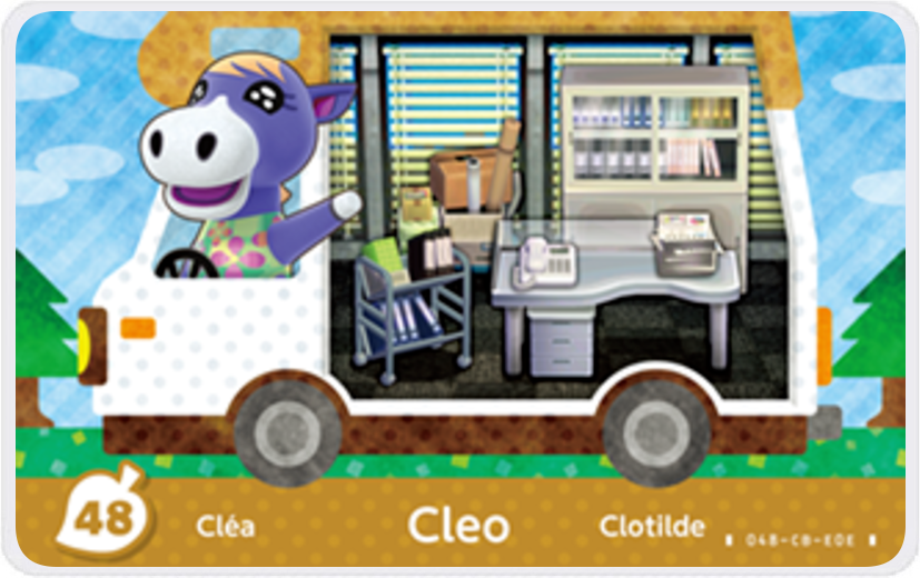 Cleo - Villager NFC Card for Animal Crossing New Horizons Amiibo