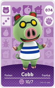 Cobb - Villager NFC Card for Animal Crossing New Horizons Amiibo