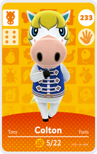 Colton - Villager NFC Card for Animal Crossing New Horizons Amiibo