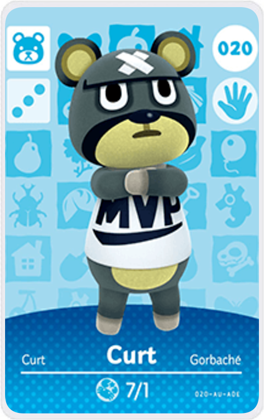 Curt - Villager NFC Card for Animal Crossing New Horizons Amiibo