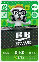Load image into Gallery viewer, DJ K.K. - Villager NFC Card for Animal Crossing New Horizons Amiibo
