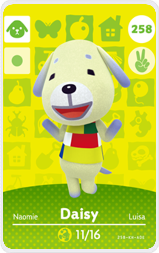 Daisy - Villager NFC Card for Animal Crossing New Horizons Amiibo