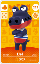 Load image into Gallery viewer, Del - Villager NFC Card for Animal Crossing New Horizons Amiibo
