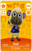 Load image into Gallery viewer, Deli - Villager NFC Card for Animal Crossing New Horizons Amiibo
